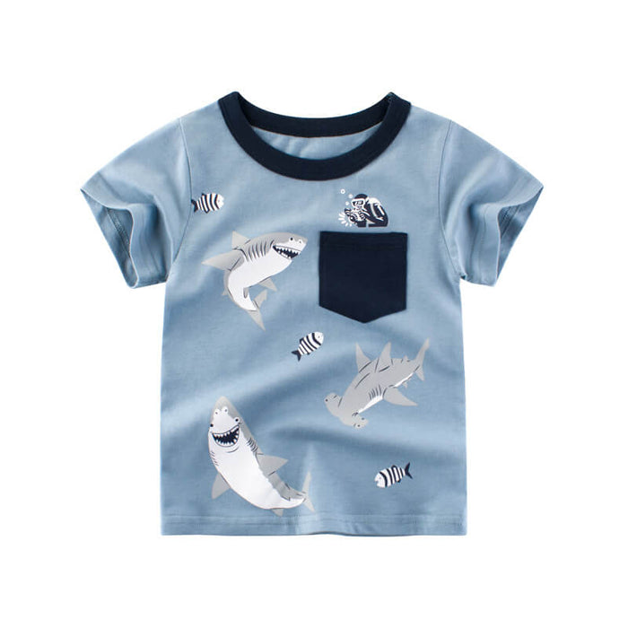 Children's Soft Cartoon T-Shirt | Cartoon Summer T-Shirt For Kids
