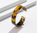 Chunky resin bracelet cuff — colorful statement bangle bracelet for women | All Put Together