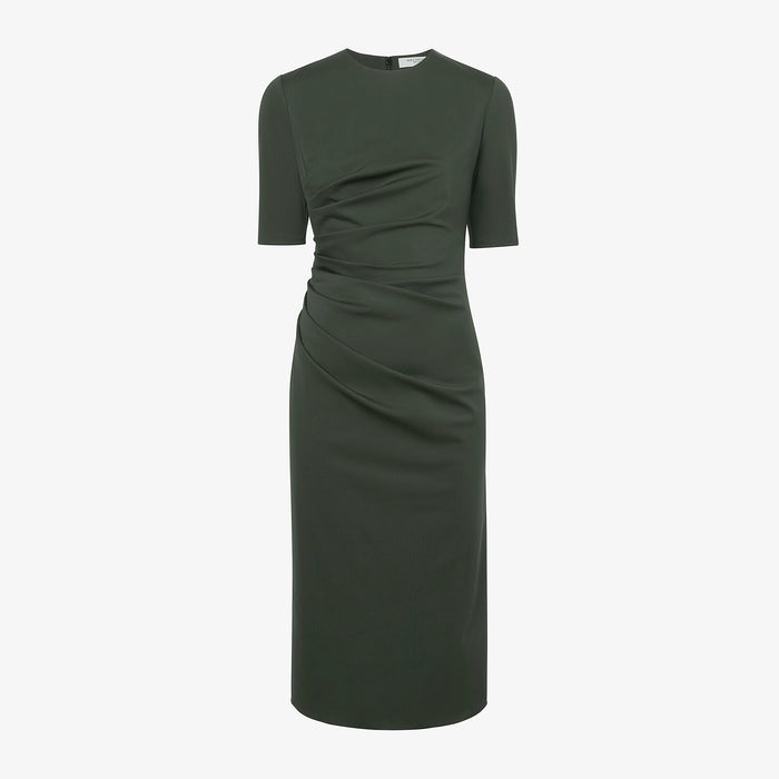 Packshot image of the Ciela Dress in Dark Aloe