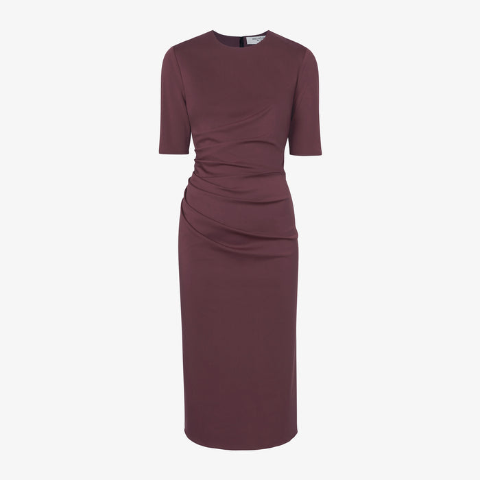 packshot image of the ciela dress in grape