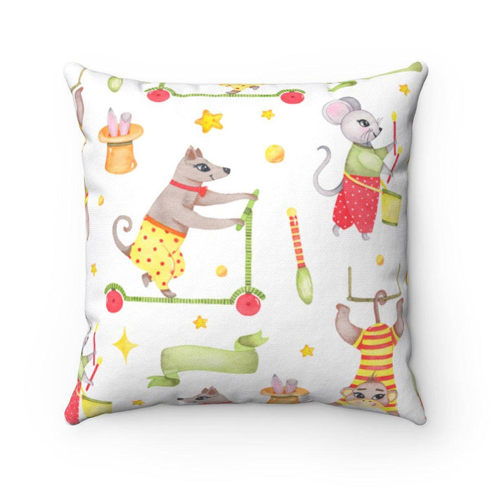 Kids Throw Pillow Circus Animals, Kids Bedding, Kids Nursery Decor and Accessories, Made in the USA | Pippa + June
