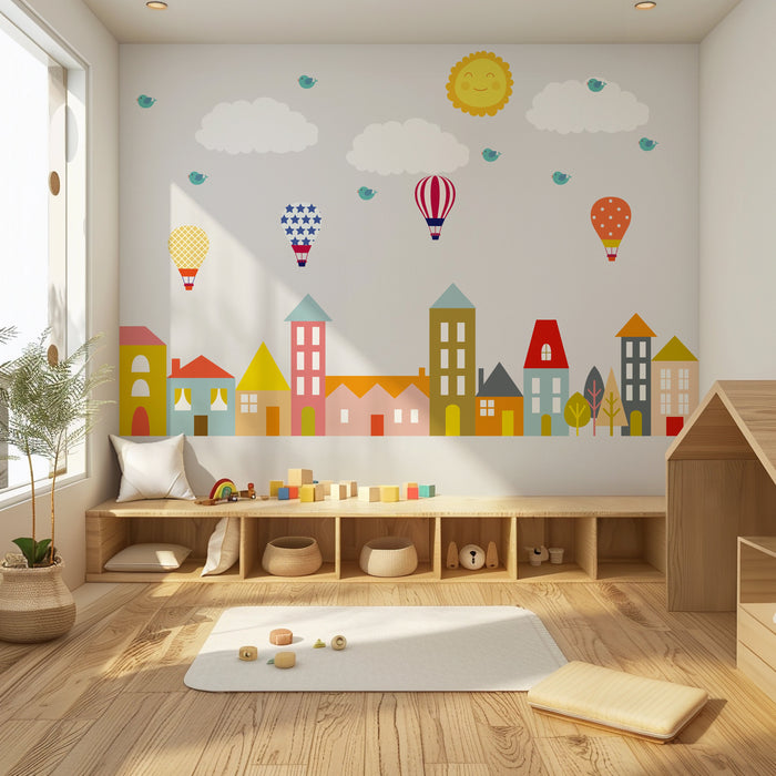 Kids Wall Decals City Scene, Wall Decals Kids, Wall Stickers, Kids Wall Art, Nursery Wall Decor, Baby Wall Decor, Made in Canada | Pippa + June