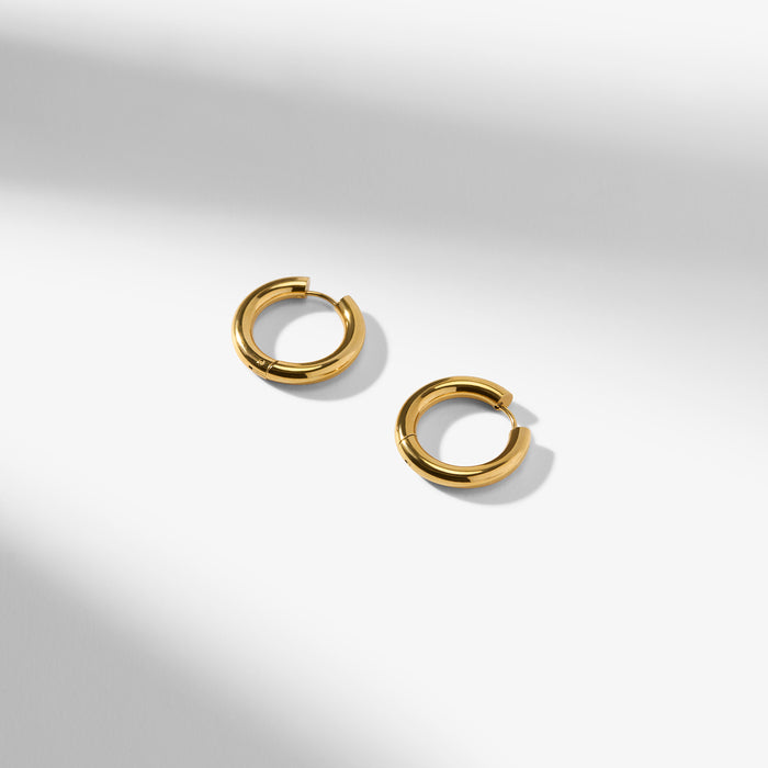 Packshot image of the Claressa Earrings in Gold | Lead