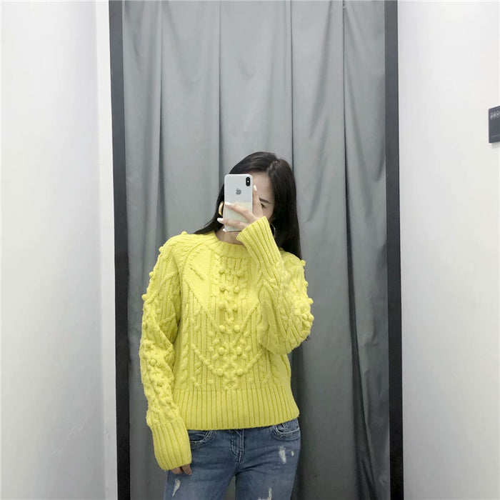 Classy Cable Crew Neck Sweater - foxberryparkproducts