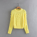 Classy Cable Crew Neck Sweater - foxberryparkproducts