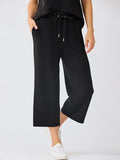 CloudSilk Black Cropped Pants