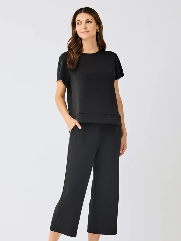 CloudSilk Black Cropped Pants