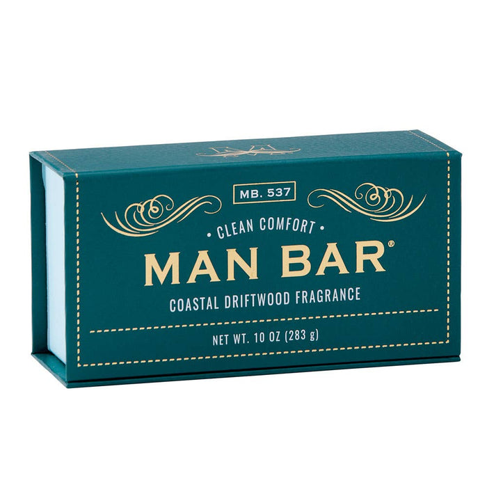 Coastal Driftwood Man Bar natural soap — men's rugged bar soap with driftwood scent | All Put Together