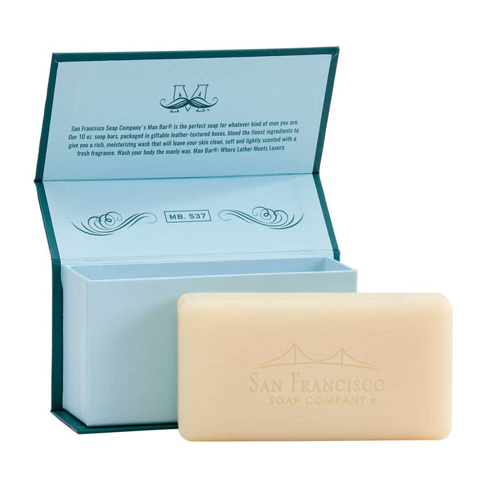 Coastal Driftwood Man Bar natural soap — men's rugged bar soap with driftwood scent | All Put Together
