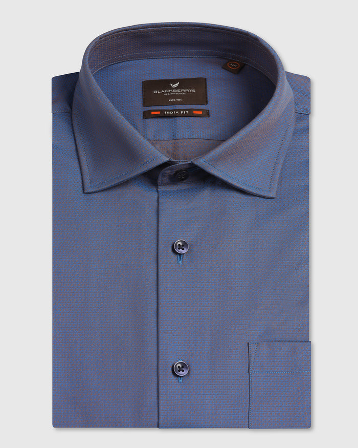 Cobalt Textured Shirt - Zander