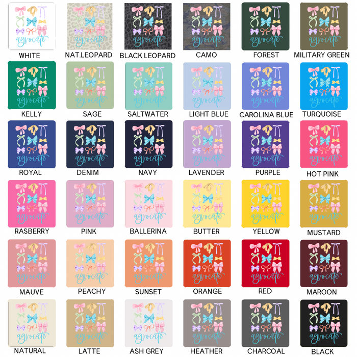 Colorful Agvocate Bows– Infant/Toddler/Youth