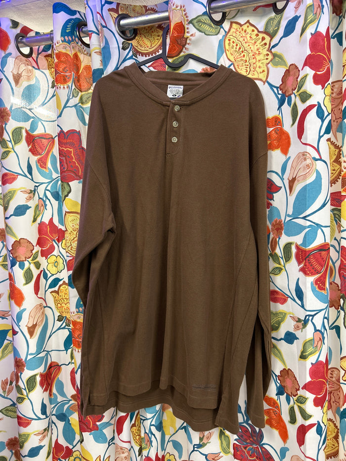 Columbia 100% cotton brown Crewneck