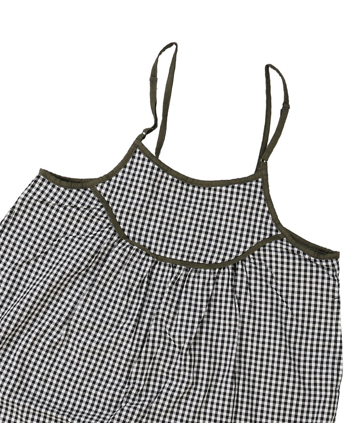 Compact Plaid Popelin Dress