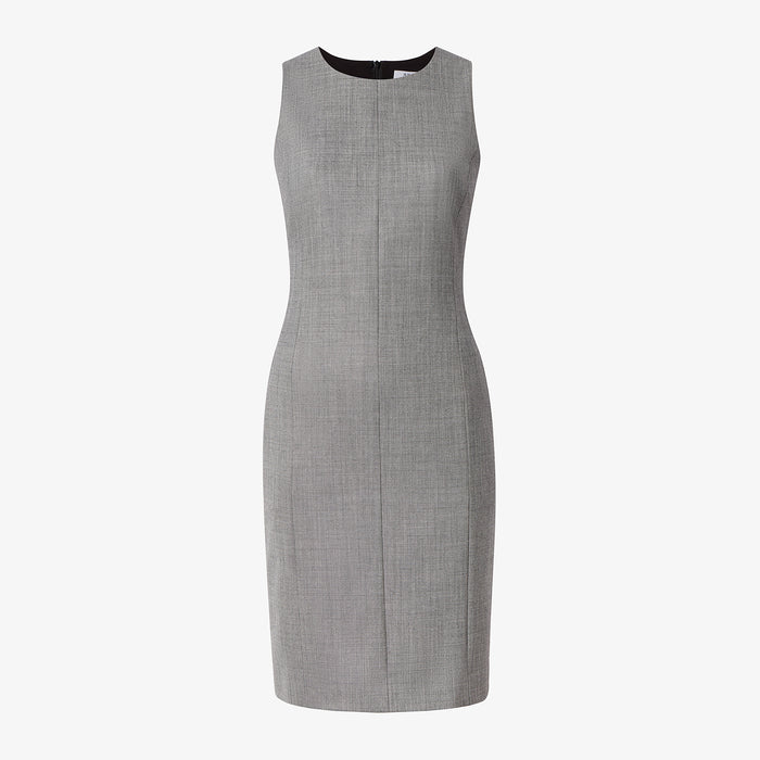 Packshot of the constance dress in black and white