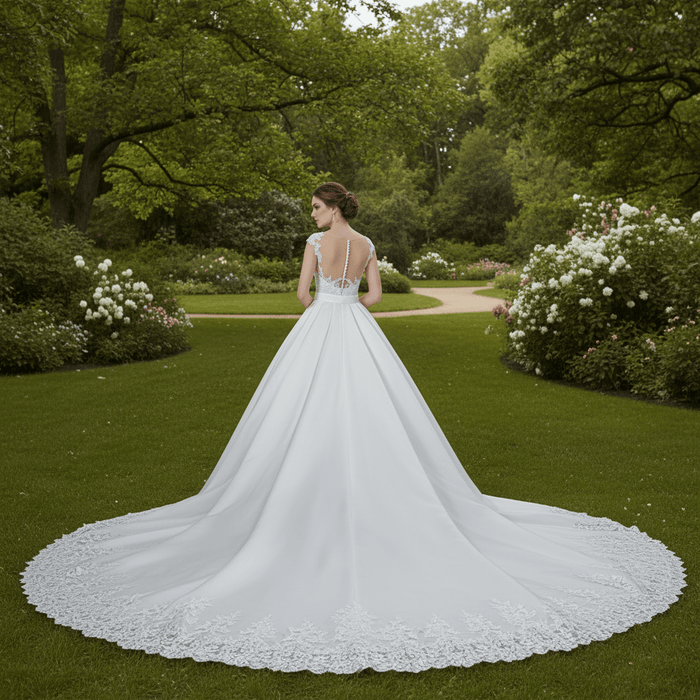 Convertible Mermaid Wedding Gown with Detachable Skirt - Rosymae