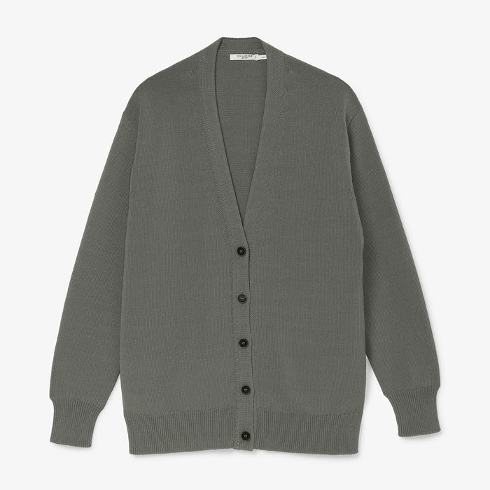 packshot image of the cookie cardigan in fossil