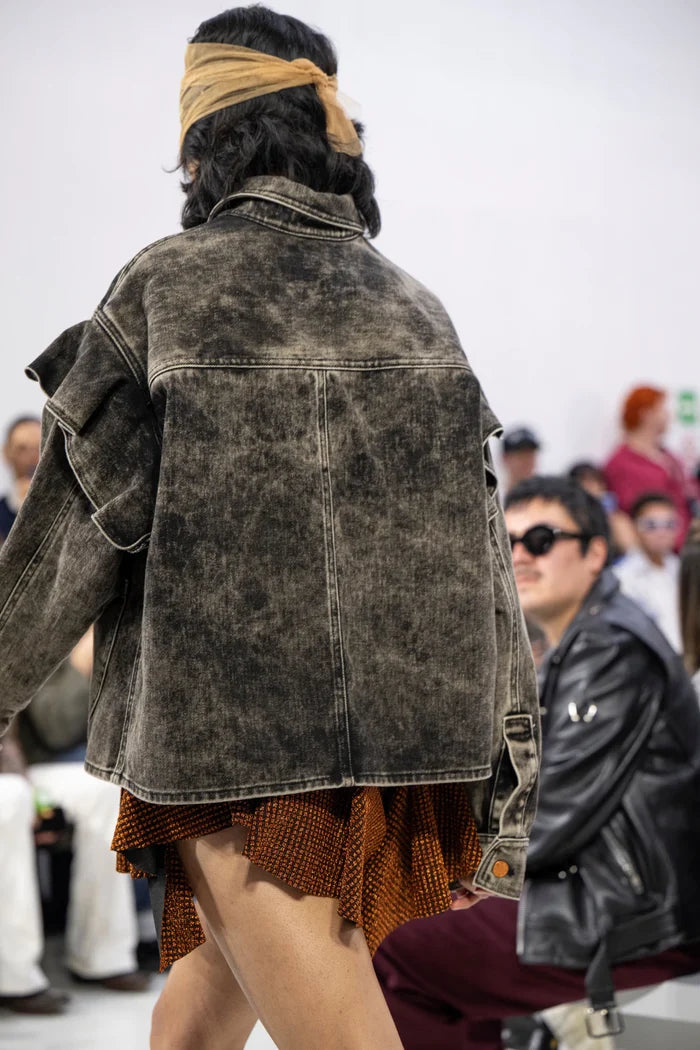 Copper Lurex Biker
