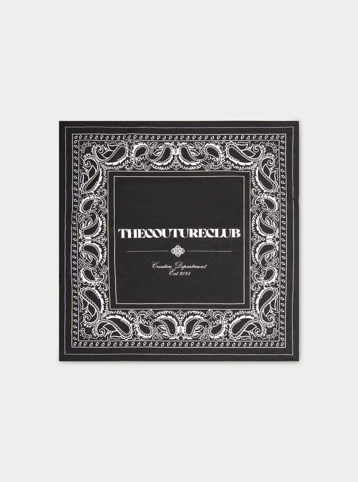 COPYRIGHT PAISLEY BANDANA - BLACK