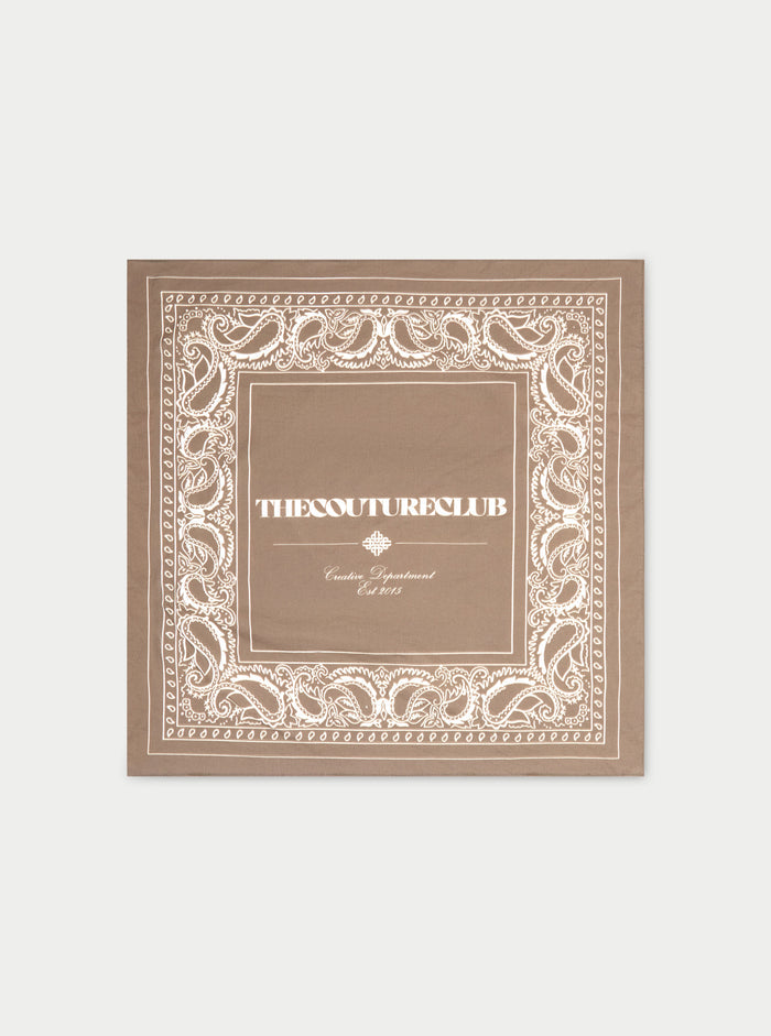 COPYRIGHT PAISLEY BANDANA - BROWN