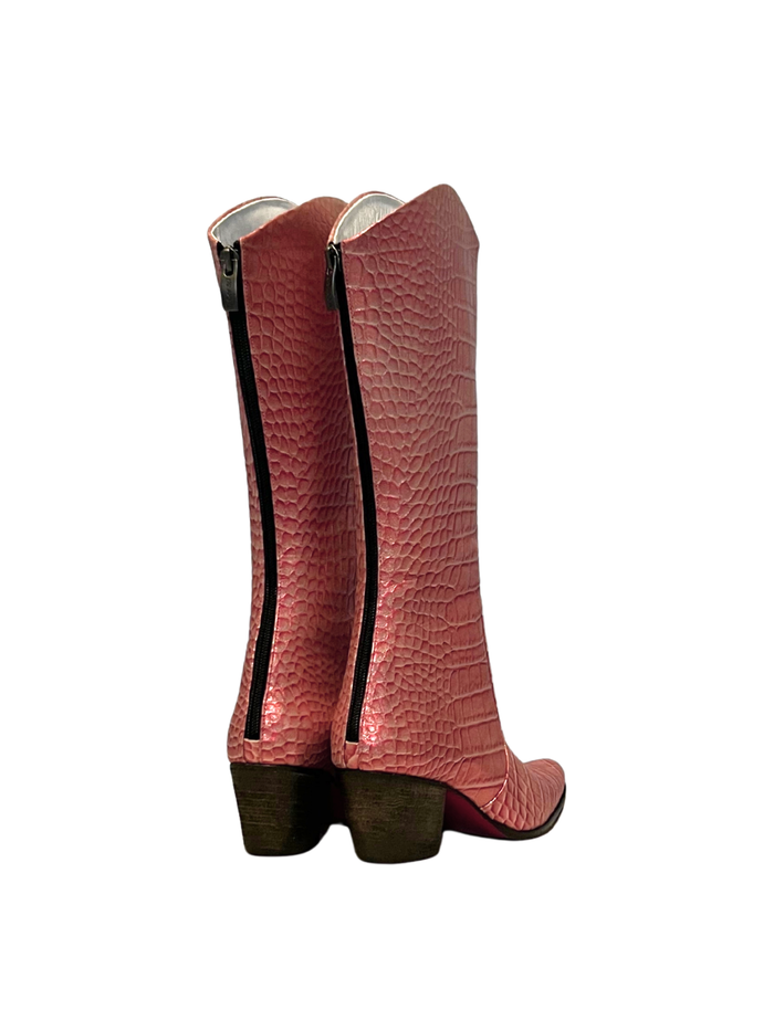 Coral Metallic Modern Cowboy