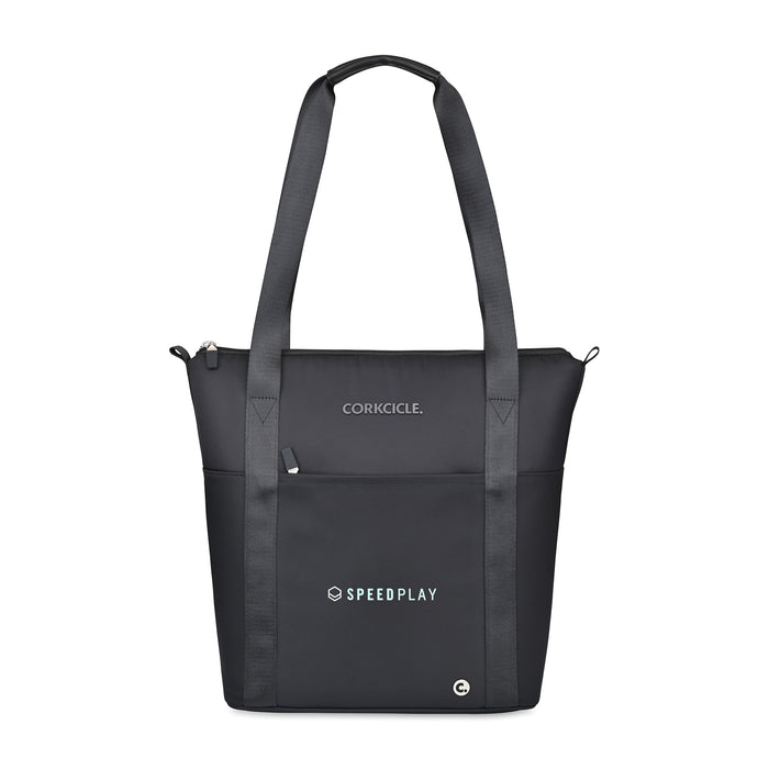 CORKCICLE® Series A Tote Cooler - Black | Custom Branded | Lemon Print