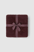 CozyChic Ribbed Throw - Deep Garnet