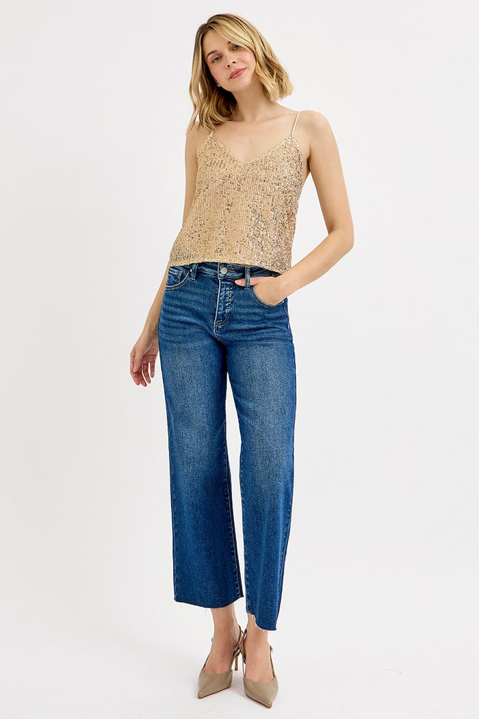 Crop Wide Leg Tummy Control - Adored A Lovely Boutique