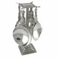 Crosby & Taylor Fish Artisan Pewter Measuring Cups with Display Post