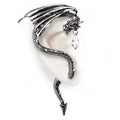 Crystal Dragon Pewter Ear Wrap
