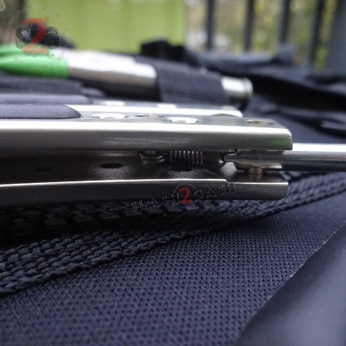 CSGO Silver Butterfly Knife SHARP Chrome Mirror Counter Strike Balisong