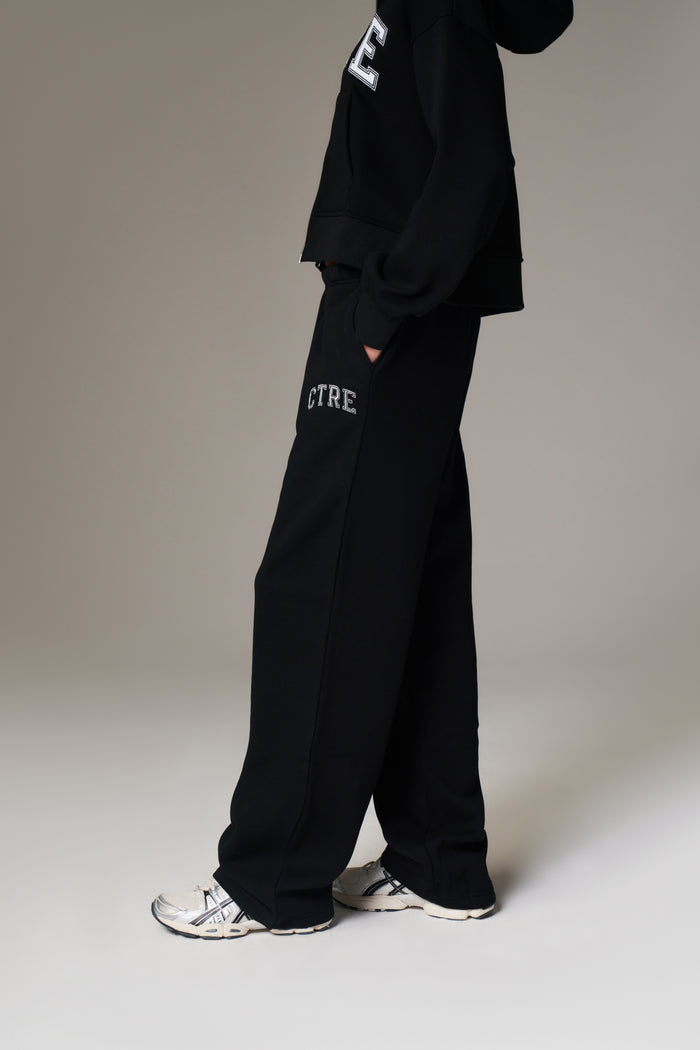 CTRE WIDE LEG JOGGERS - BLACK