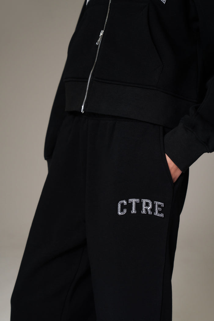 CTRE WIDE LEG JOGGERS - BLACK