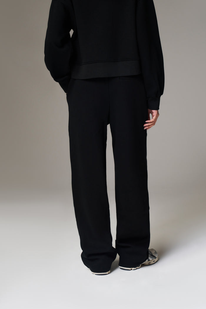 CTRE WIDE LEG JOGGERS - BLACK