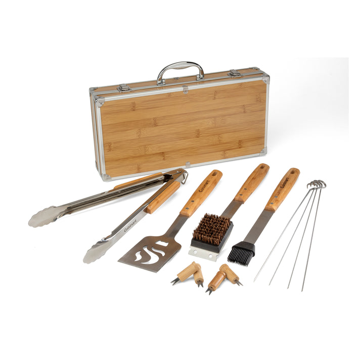 Cuisinart Outdoors® Bamboo 13 PC Grill Tool Set