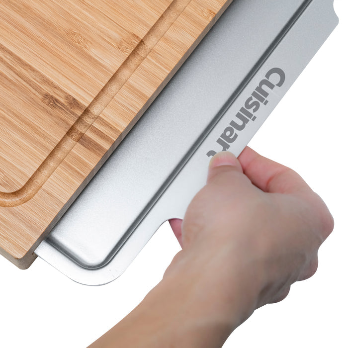 Cuisinart Outdoors® Bamboo Cutting Board With Hidden Tray