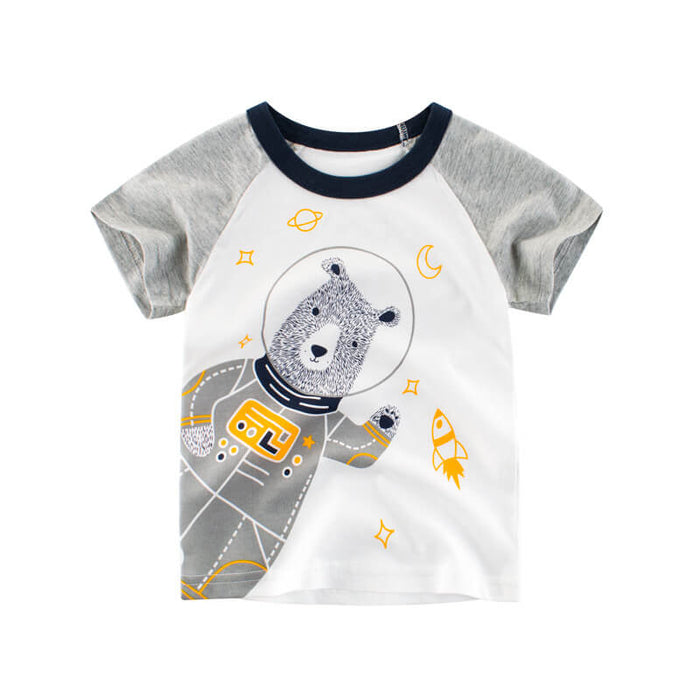 Cute Cartoon T-Shirt For Children's | Cartoon Design T-Shirt For Kids