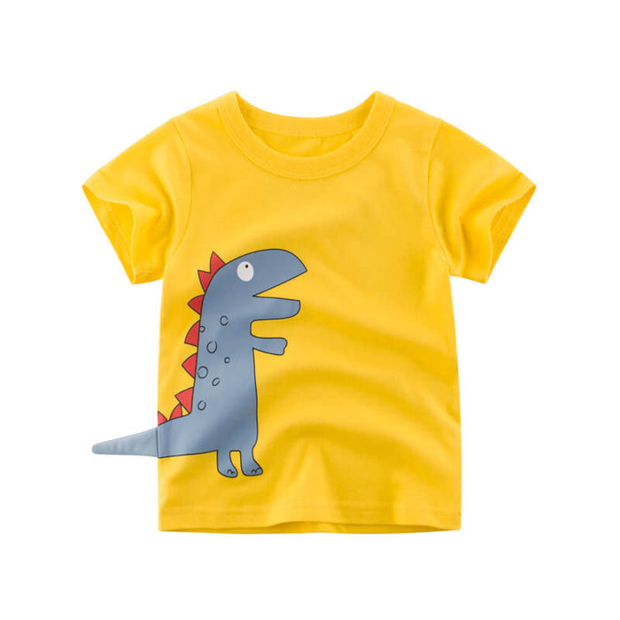Cute Dinosaur T-Shirt For Children's | Cartoon Dinosaur Kids Shirt
