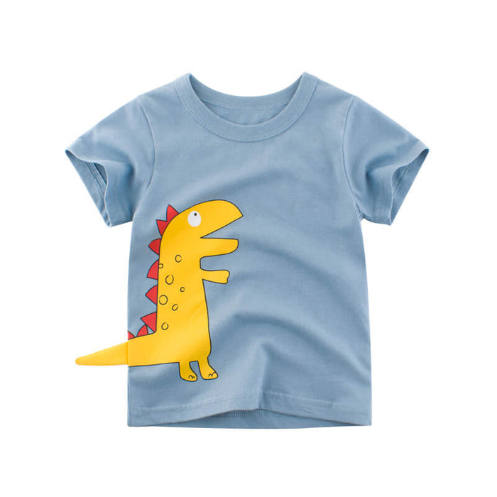 Cute Dinosaur T-Shirt For Children's | Cartoon Dinosaur Kids Shirt