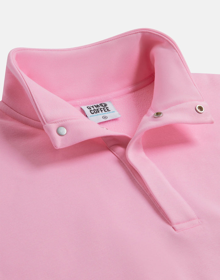 Daily Snap Collar Sweatshirt in Pink Blossom
