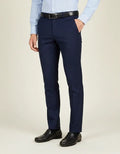 Dark Blue Plain Suit Trouser-Makrom