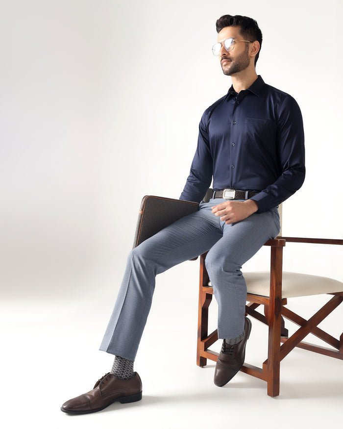 Dark Navy Non Iron Solid Shirt - Sailor
