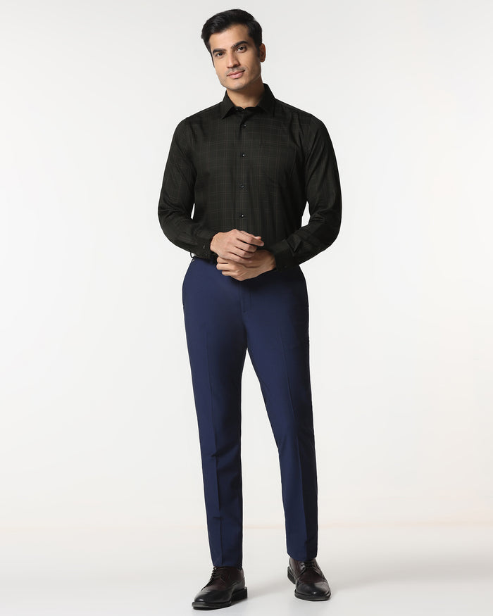 Dark Olive Check Shirt - Axton