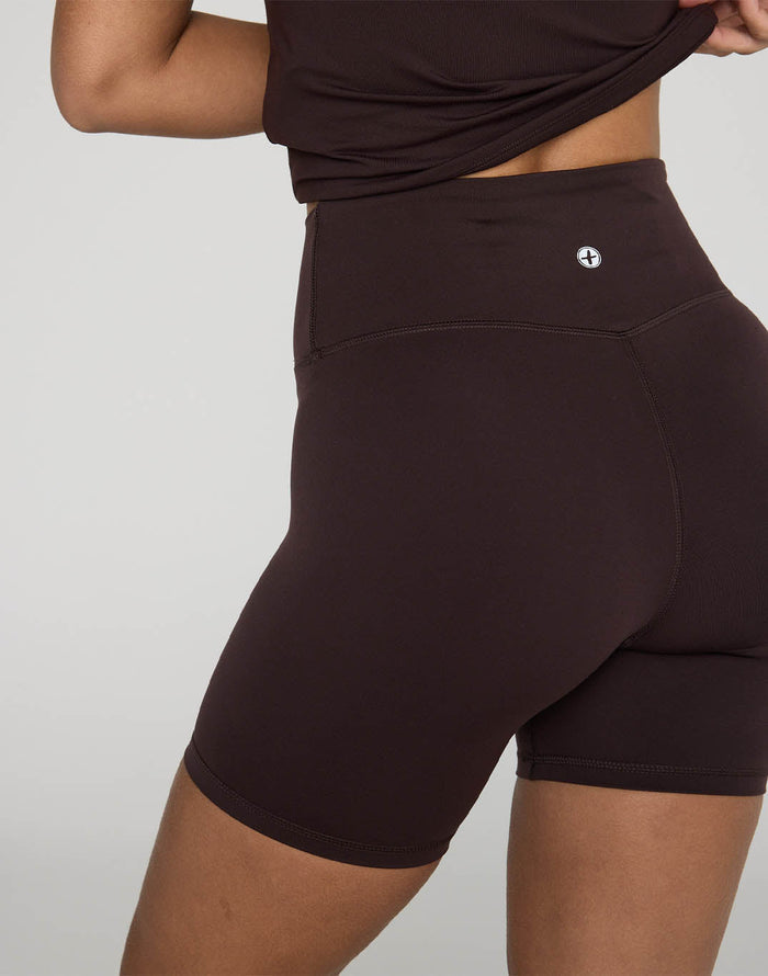 Day Kind  5" Bike Short in Mocha Bean