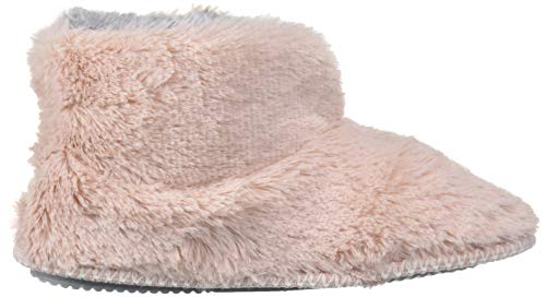 Dearfoams Women's Pile Bootie Slipper, Pink, Medium Standard US Width US - foxberryparkproducts