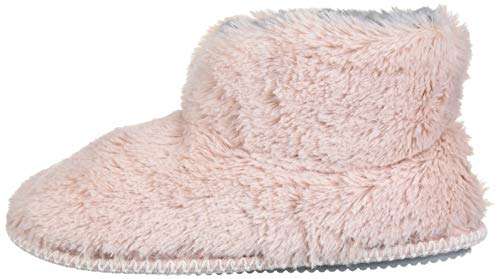 Dearfoams Women's Pile Bootie Slipper, Pink, Medium Standard US Width US - foxberryparkproducts