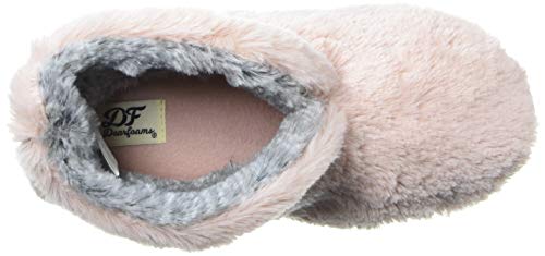 Dearfoams Women's Pile Bootie Slipper, Pink, Medium Standard US Width US - foxberryparkproducts