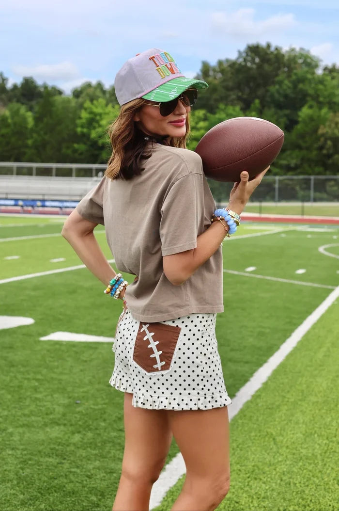 Denim Game Day Shorts