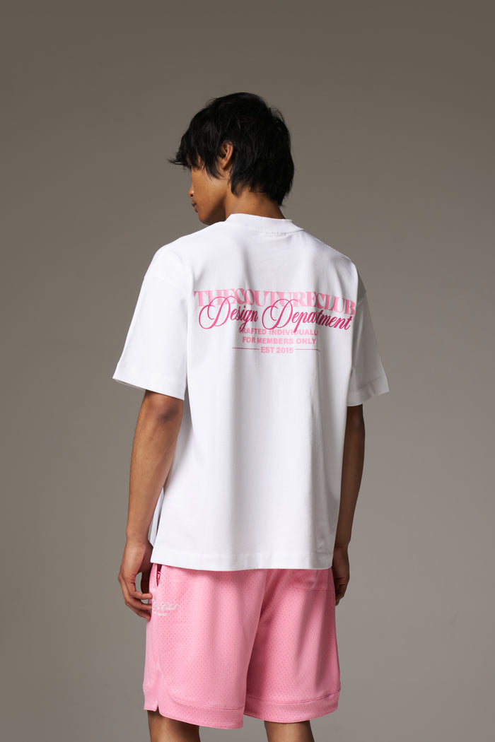 DESIGN DEPARTMENT GRAPHIC T-SHIRT - PINK