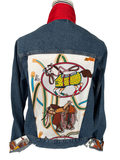 Designer Scarf Denim Jacket
