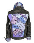 Designer Scarf Denim Jacket